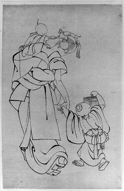 Mother and Children in Summer Night, 1799, Katsushika Hokusai