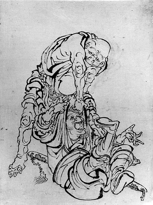 Scene from the Suikoden, 1804, Katsushika Hokusai