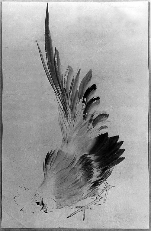Cock, 1804, Hokusai