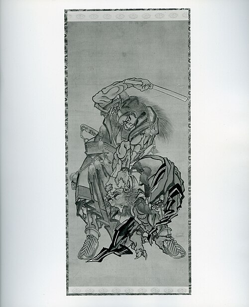 Shōki, the Demon Queller, 1741, Hokusai