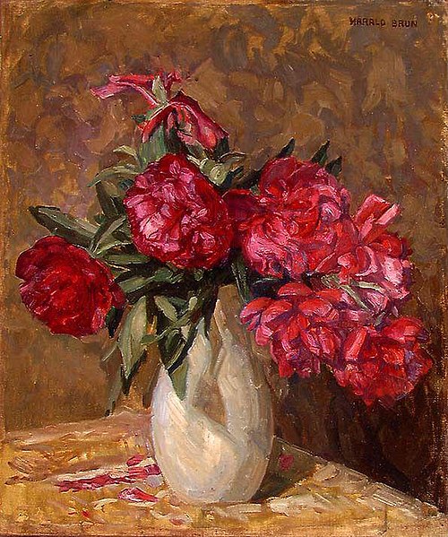 Red Peonies, 1893, Harald Brun