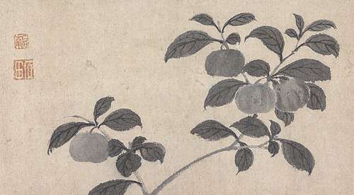 Branch of Fruit Bearing Tree, , Shen Zhou