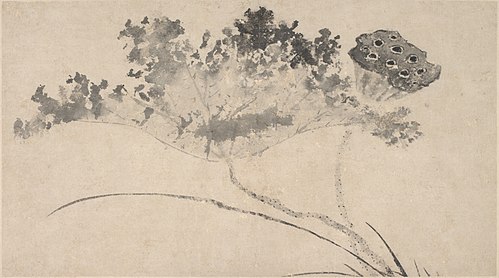 Lotus Flower and Pod, , Shen Zhou
