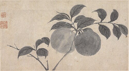 Branch of Fruit Bearing Tree, , Shen Zhou