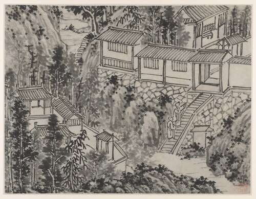 The Pine Retreat, from Twelve Views of Tiger Hill, Suzhou, 1500, Shen Zhou