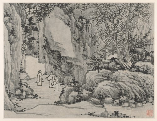 The Sword Spring, Tiger Hill, from Twelve Views of Tiger Hill, Suzhou, 1500, Shen Zhou