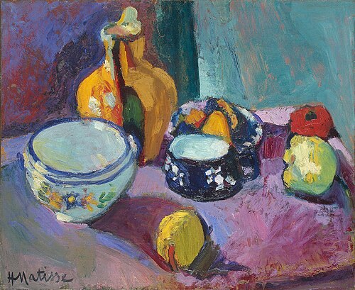 Dishes and Fruit, 1901, Henri Matisse