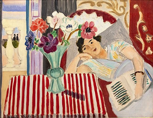 Femme et anémones, 1921, Henri Matisse
