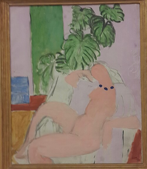 Nu dans un fauteuil, plante verte, 1936, Henri Matisse