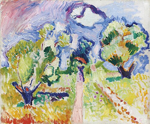 Promenade dans les oliviers, 1905, Henri Matisse