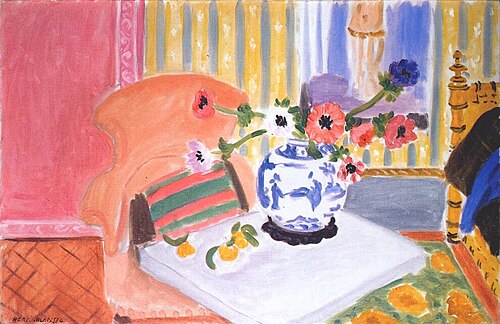 Anémones et Vase chinois, 1922, Henri Matisse