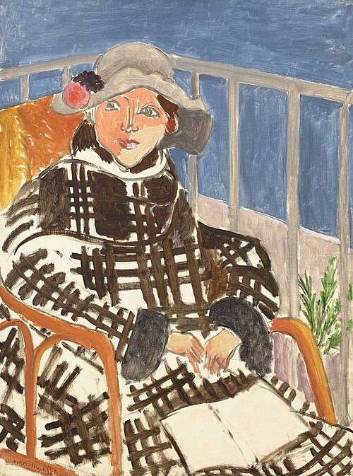 Mademoiselle Matisse en Manteau écossais by Henri matisse, 1918, Henri Matisse