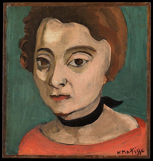 Marguerite with Black Velvet Ribbon, 1916, Henri Matisse