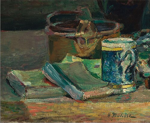 Nature morte avec livres, 1895, Henri Matisse