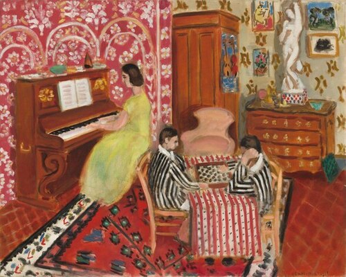 Pianist and Checker Players, 1924, Henri Matisse