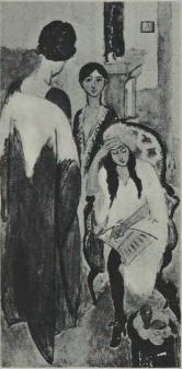 Three Sisters with an African Sculpture (Les Trois sœurs à la sculpture africaine), 1917, Henri Matisse