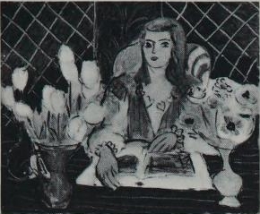 Annelies, tulipes blanches et anémones, 1944, Henri Matisse