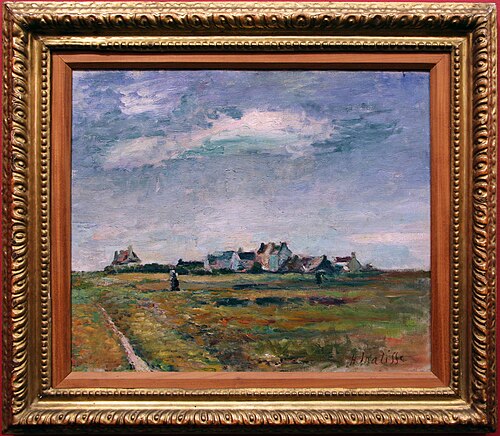 Paisagem da Bretanha (Village Breton Belle-Île), 1897, Henri Matisse