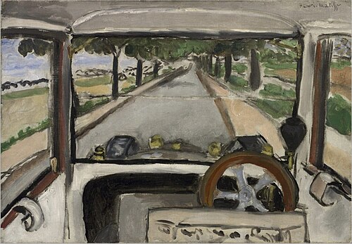 The Windshield, On the Road to Villacoublay, 1917, Henri Matisse