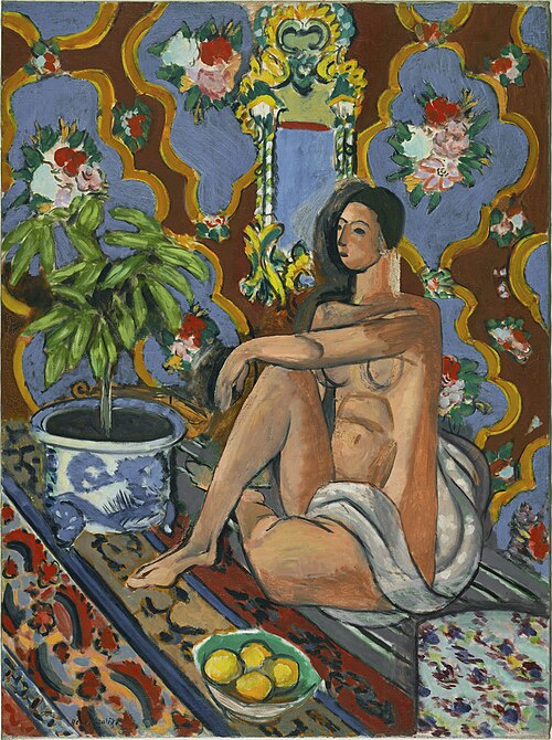 Figure décorative sur fond ornemental, 1925, Henri Matisse