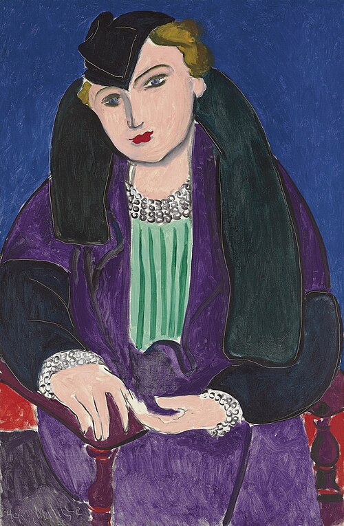Portrait au manteau bleu, 1935, Henri Matisse