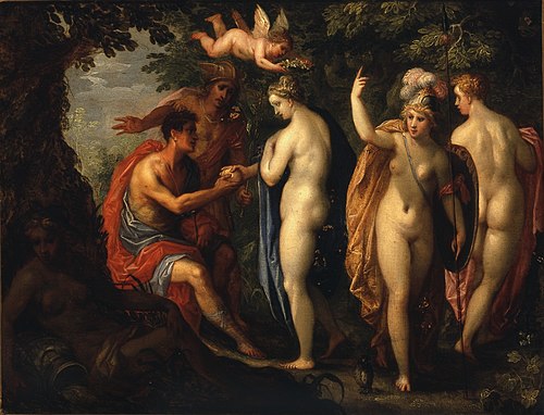 Le Jugement de Pâris, , Hans Rottenhammer