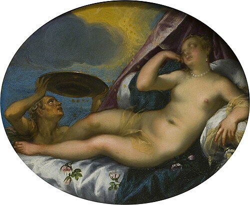 Danae and the Shower of Gold, , Hans Rottenhammer