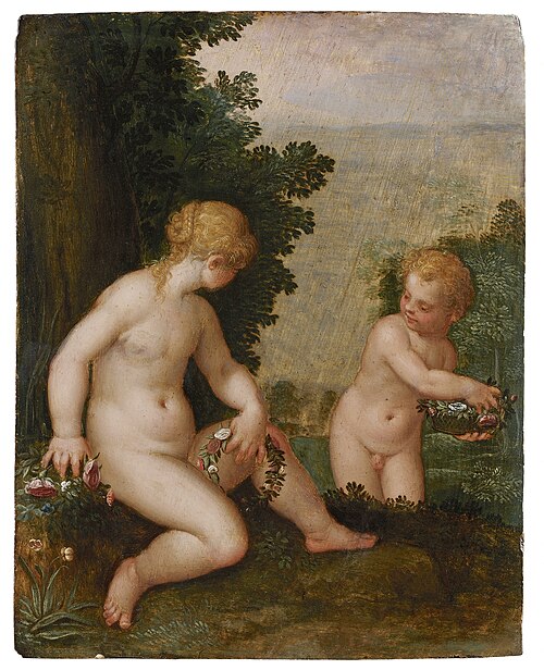Venus en Cupido, , Hans Rottenhammer