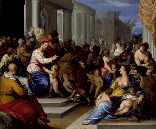 Suffer Little Children to Come Unto Me, 1607, Hans Rottenhammer