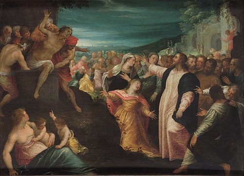 Auferweckung des Lazarus, , Hans Rottenhammer