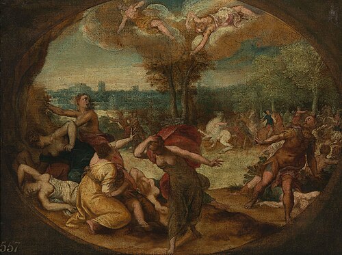 The Destruction of the Children of Niobe, 1602, Hans Rottenhammer