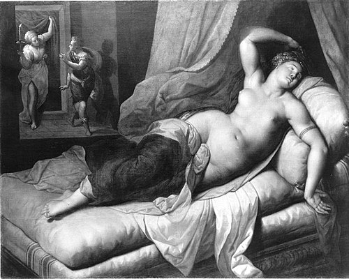 Schlafende Lucretia (?), 1594, Hans Rottenhammer