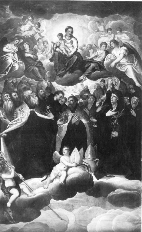 Maria mit Kind, von Heiligen verehrt, 1620, Hans Rottenhammer