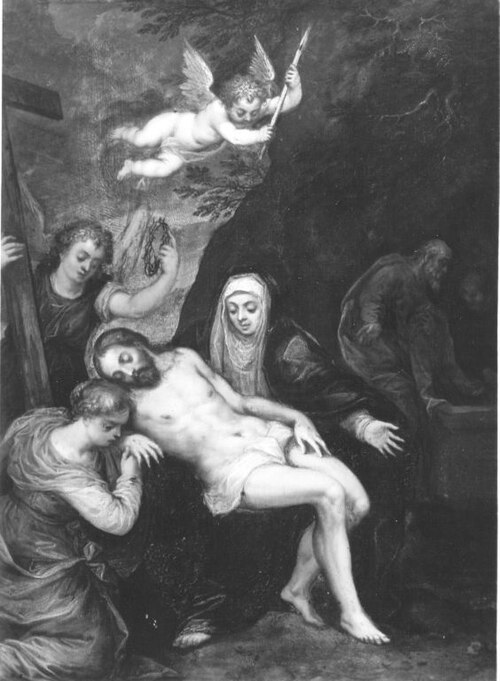 Beweinung Christi (zugeschrieben), 1594, Hans Rottenhammer