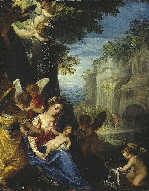 Rest on the Flight into Egypt, 1597, Hans Rottenhammer