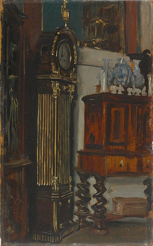 Corner of an Antique Dealer's Shop, 1880, Franz Skarbina
