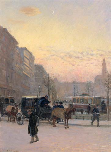 Am Schlesischen Tor (Lausitzer Platz und Emmauskirche), 1894, Franz Skarbina