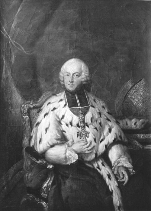 Emmerich Josef Freiherr von Breidbach, Erzbischof und Kurfürst von Mainz, 1751, Ignatius Kauffmann
