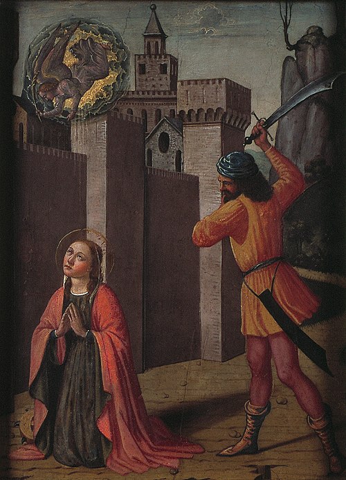 The beheading of Saint Catherine of Alexandria, 1485, Pinturicchio