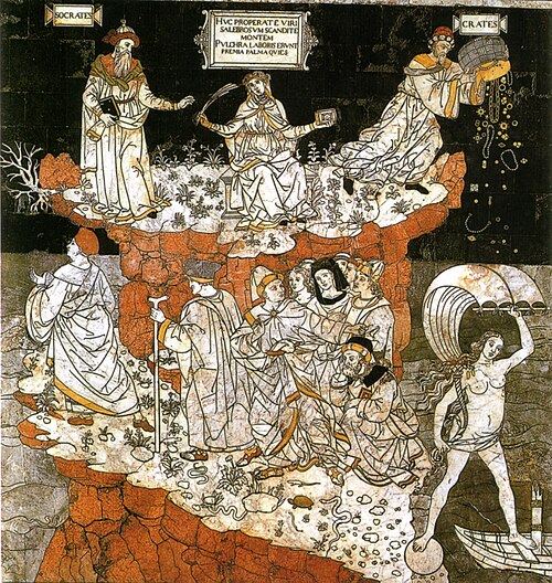 Allégorie de la colline de la Sagesse, 1505, Pinturicchio