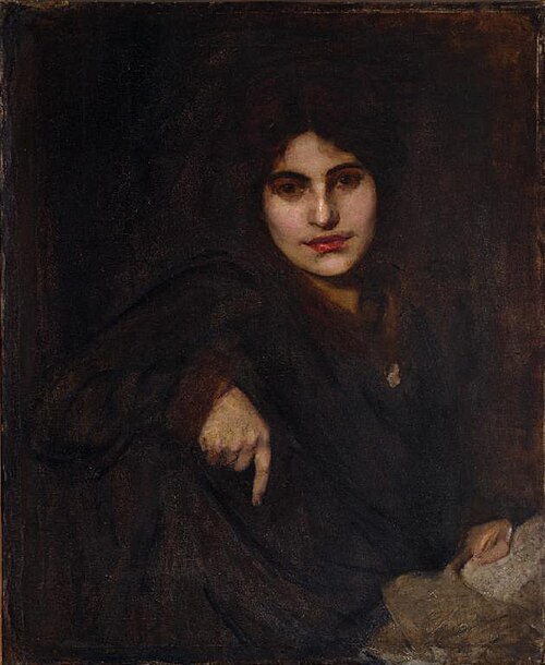 The artist’s niece, Kathleen - Portrait of a Musician, 1920, Grace Joel