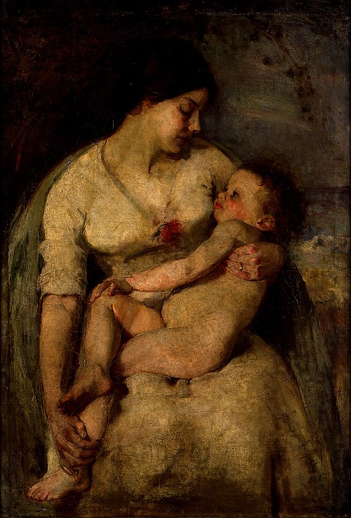 Mother and child, 1910, Grace Joel