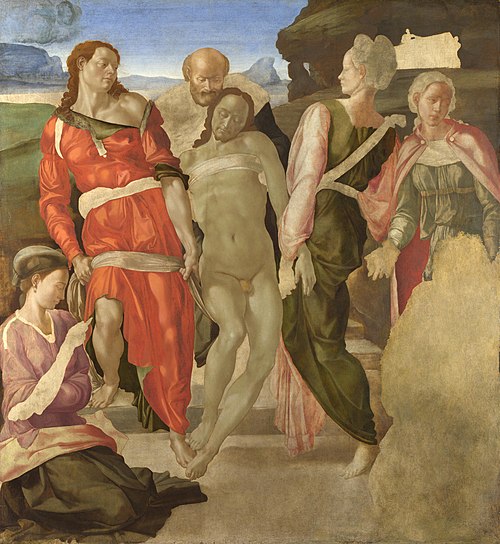 La Mise au tombeau, 1500, Michel-Ange Buronarroti