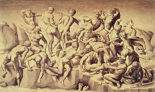 Battle of Cascina, 1542, Michelangelo