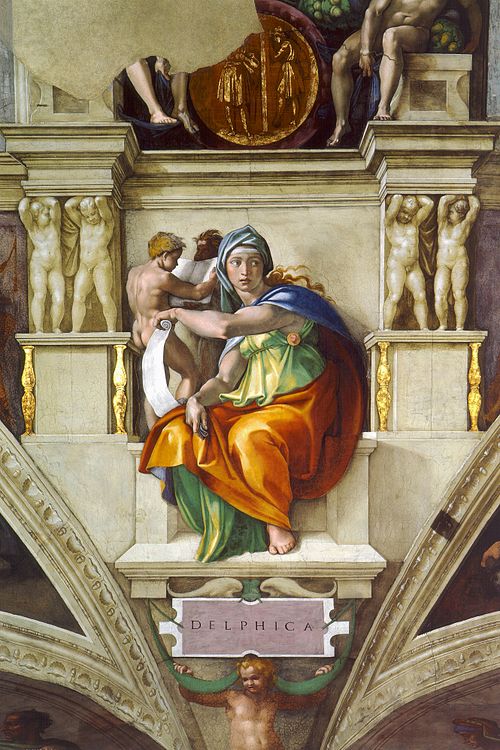Delphic Sibyl, 1508, Michelangelo