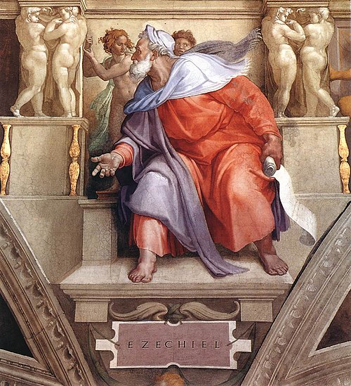Prophet Ezekiel, 1511, Michelangelo