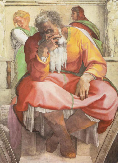 Prophet Jeremiah, 1508, Michelangelo