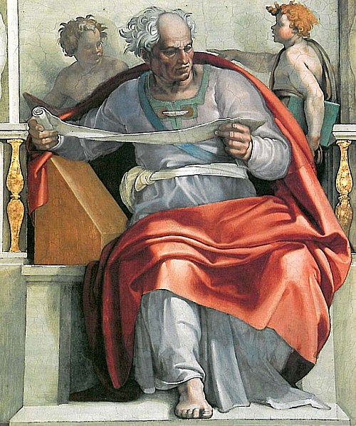 Prophet Joel, 1508, Michelangelo