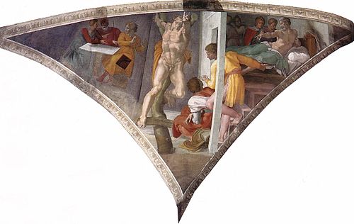 The Punishment of Haman, 1511, Michelangelo