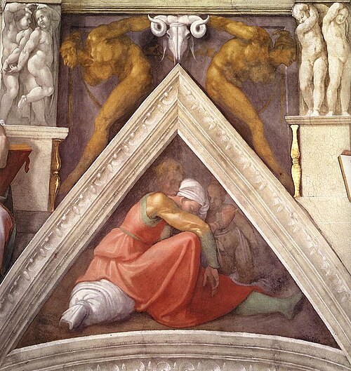 Asa, Jehoshaphat and Joram, 1511, Michelangelo